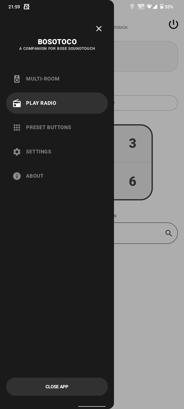 BOSOTOCO Navigation Menu